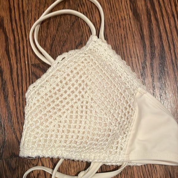 White Bikini Top| Size Medium| worn once - Picture 3 of 3